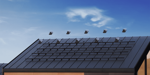 Solar racking with Enphase microinverters